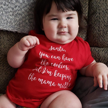 Santa, you can have the cookies! Red Tee Shirt.