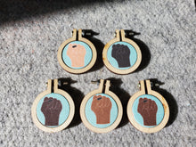 BLM Fabric Pendants.