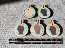 BLM Fabric Pendants.