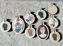 RBG Embroidered Pendant.