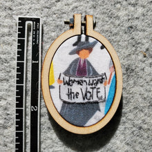 Women's Rights Embroidered Pendants.