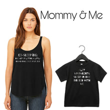 Mama and Me Black Leggin' Tank Co-sleeping