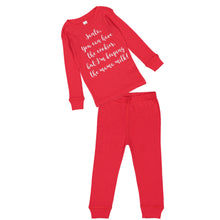 Santa, keep your cookies! Red Holiday Pajama Set