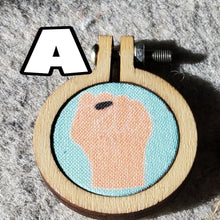 BLM Fabric Pendants.